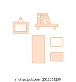 Icono de marco de imagen listo para usar Ilustración vectorial