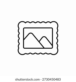 picture frame icon sign vector