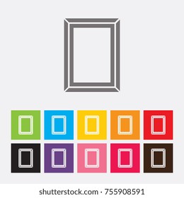 Picture frame icon - Vector