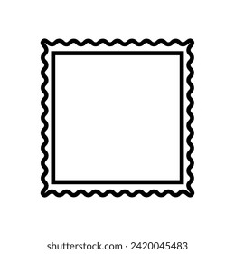 Picture frame icon vector. Frame illustration sign. Photo symbol or logo.