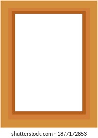 Picture frame, illustration, vector on white background