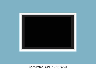 Picture Frame Isolated On White Background. Vector Illustration