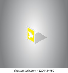Picture frame isometric vector icon