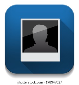 Picture Frame With long shadow over app button