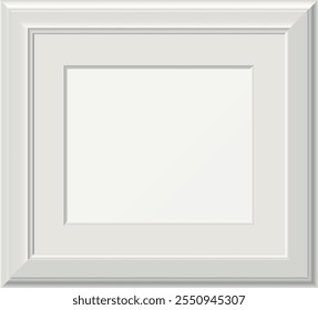 Maqueta de marco de imagen. Foto interior realista de la sombra