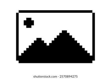 Picture frame pixel art icon