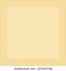 Picture frame square line background. Vector background.