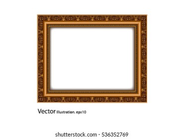 Picture Frame Square. Vector illustration.