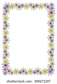 Picture frame with stars