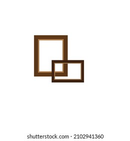 Picture frame. This household goods-themed vector illustration can use for icons, logos, stickers, patches, labels, signs, badges, certificates, or flayer decorations.