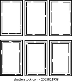 picture frame vector, can be used for photo frames or for book or paper frames.