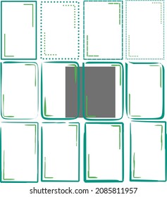 picture frame vector, can be used for photo frames or for book or paper frames.