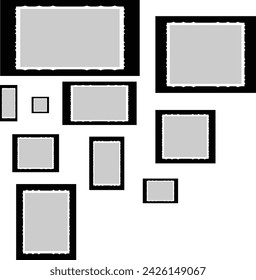 Illustrationsgrafiken für Bildrahmen.