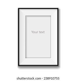 Picture  frame vector isolated on  white background. For your presentations. Vector illustration
