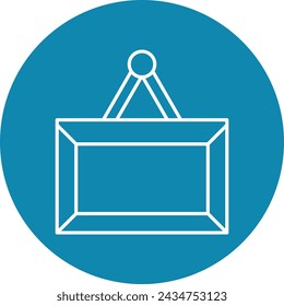 Picture Frame Vector Line icon Design