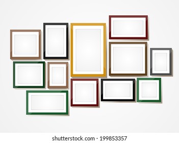 Picture Frame Vector. Photo Art Gallery 