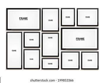 Picture Frame Vector. Photo Art Gallery 