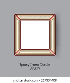 Picture frame vector. Photo art gallery. vector illustration.