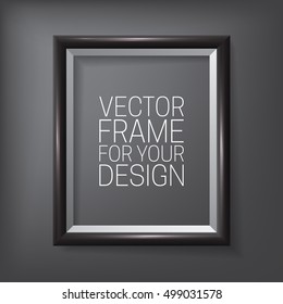 Picture Frame. Vector template for your presentations.