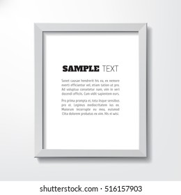 Picture Frame. Vector template for your presentations.