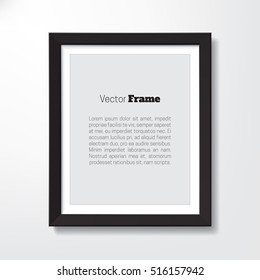 Picture Frame. Vector template for your presentations.