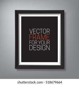 Picture Frame. Vector template for your presentations.