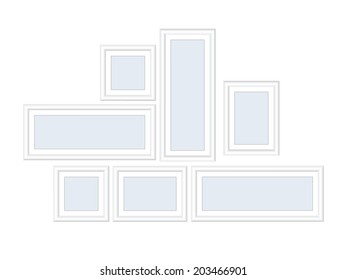 Picture frame vector,Photo art gallery