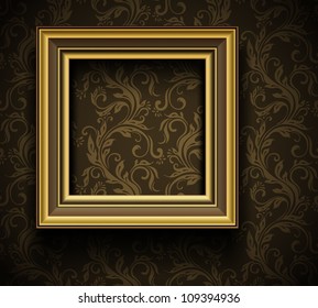 Picture Frame Wallpaper Background  Photo Frame on Grunge Wall