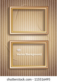 Picture Frame Wallpaper Background. Photo Frame on Grunge Wall