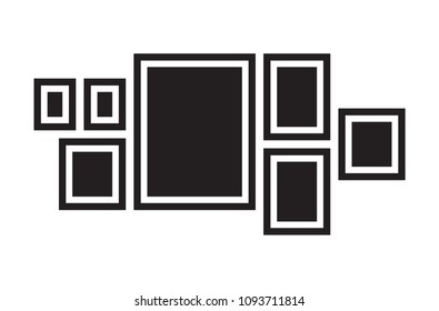 Picture frames. Photoframes mockup.