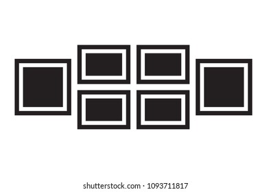 Picture frames. Photoframes mockup.