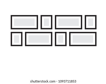 Picture frames. Photoframes mockup.