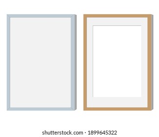 Picture frames template. Picture frames for use in design