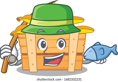 A Picture of funny Fishing banana fruit box design