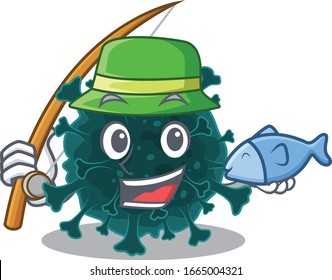 A Picture of funny Fishing coronavirus COVID 19 design