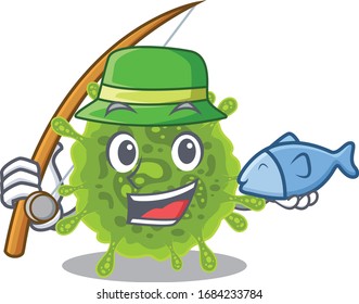A Picture of funny Fishing coronavirus design