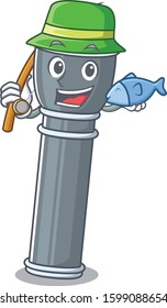 A Picture of funny Fishing flashlight Scroll design
