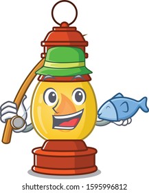 A Picture of funny Fishing lantern Scroll design