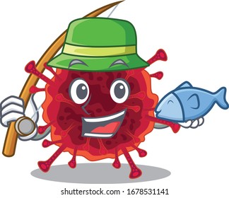 A Picture of funny Fishing pedacovirus design