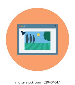 
Picture Gallery Colored Vector Illustration
