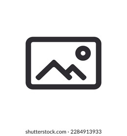 picture gallery icon isolated on background