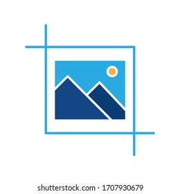 Picture Gallery Icon Logo Vector Illustrattion. Photo Gallery icon design vector template. Trendy Picture Gallery vector icon flat design for website, symbol, logo, icon, sign, app, UI.
