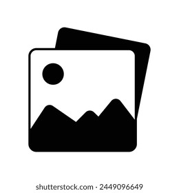 Picture Gallery Icon Logo Vector Illustration. Photo Gallery icon design vector template. Trendy Picture Gallery vector icon flat design for website, symbol. Vector illustration. Eps file 234.