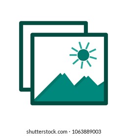 picture gallery icon vector