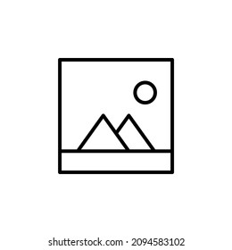 Picture, Gallery, Image Line Icon, Vector, Illustration, Logo Template. Suitable For Many Purposes.