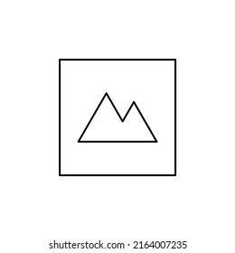 Picture, Gallery, Image Thin Line Icon Vector Illustration Logo Template. Suitable For Many Purposes.