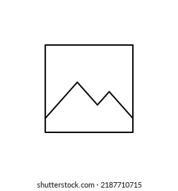 Picture, Gallery, Image Thin Line Icon Vector Illustration Logo Template. Suitable For Many Purposes.