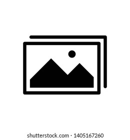 Picture Gallery Image Vector Icon Design Template