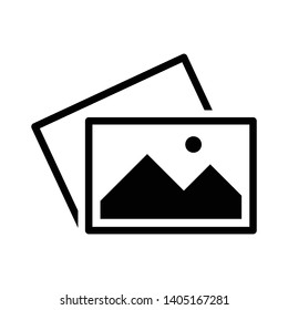 Picture Gallery Image Vector Icon Design Template