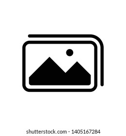 Picture Gallery Image Vector Icon Design Template